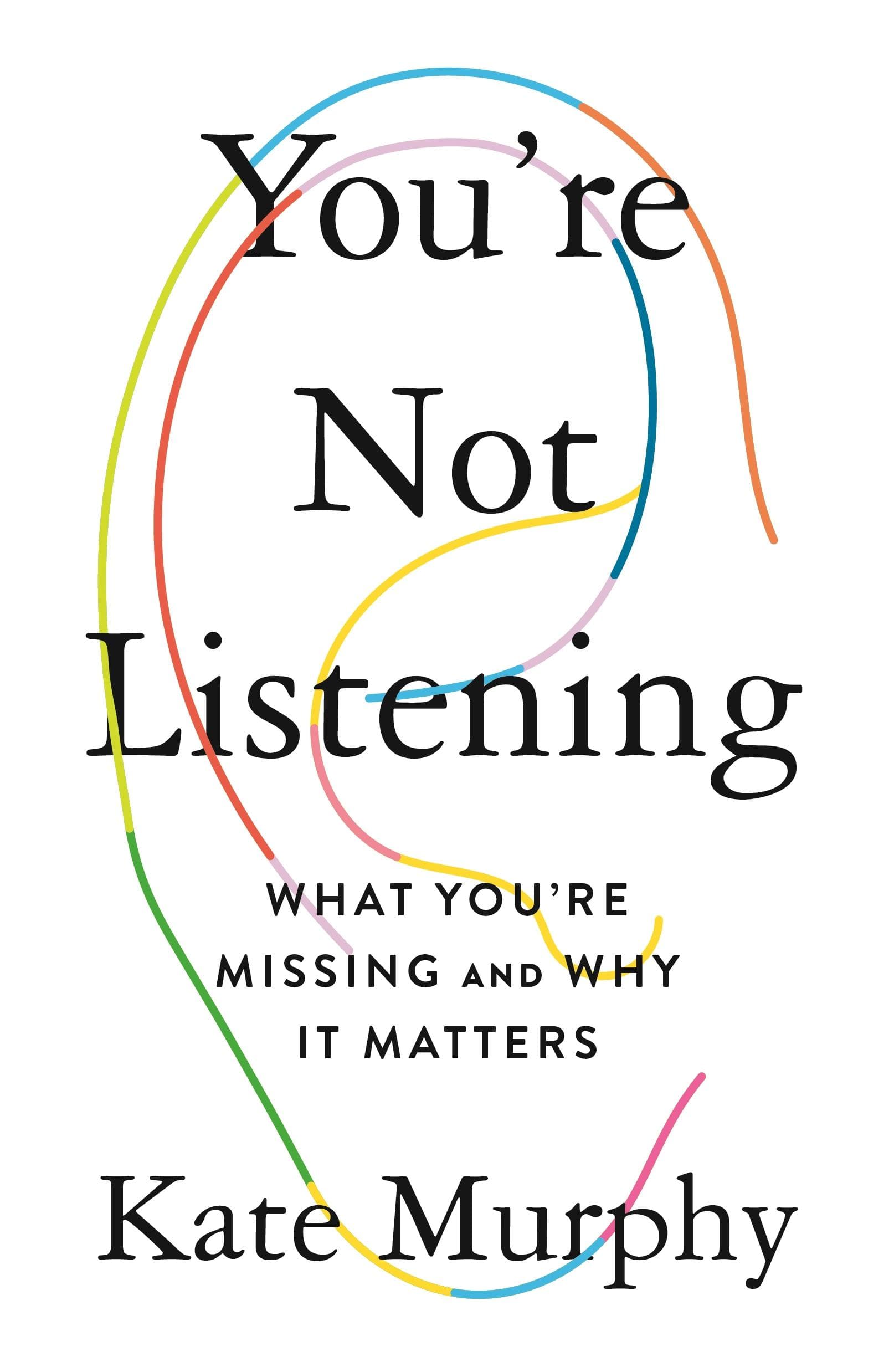 you're not listening book cover