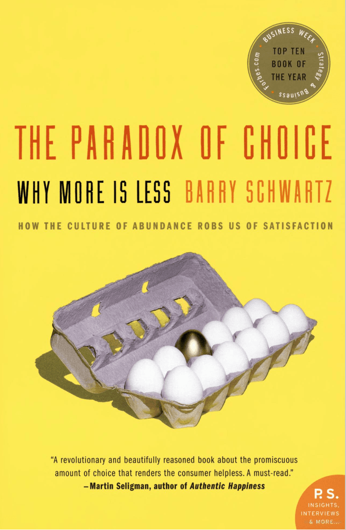 paradox of choice