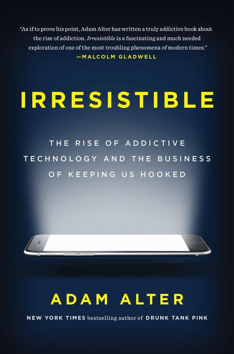 Book cover with glowing phone screen illuminating cover text.