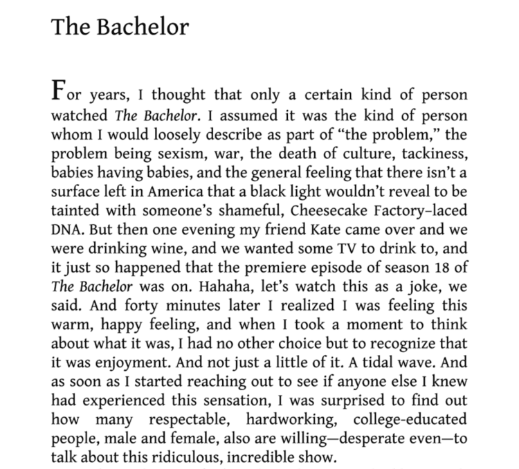 the bachelor