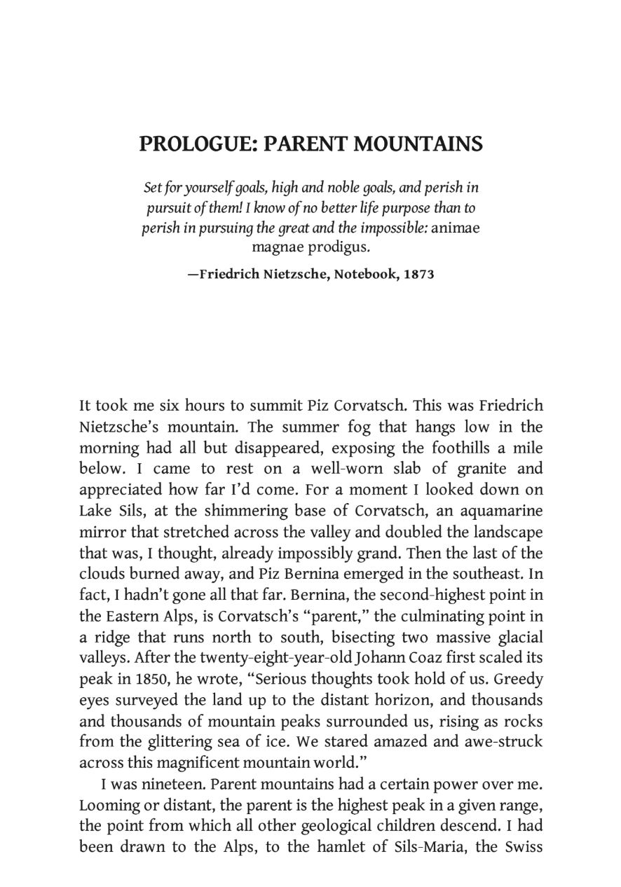 hiking with nietzsche