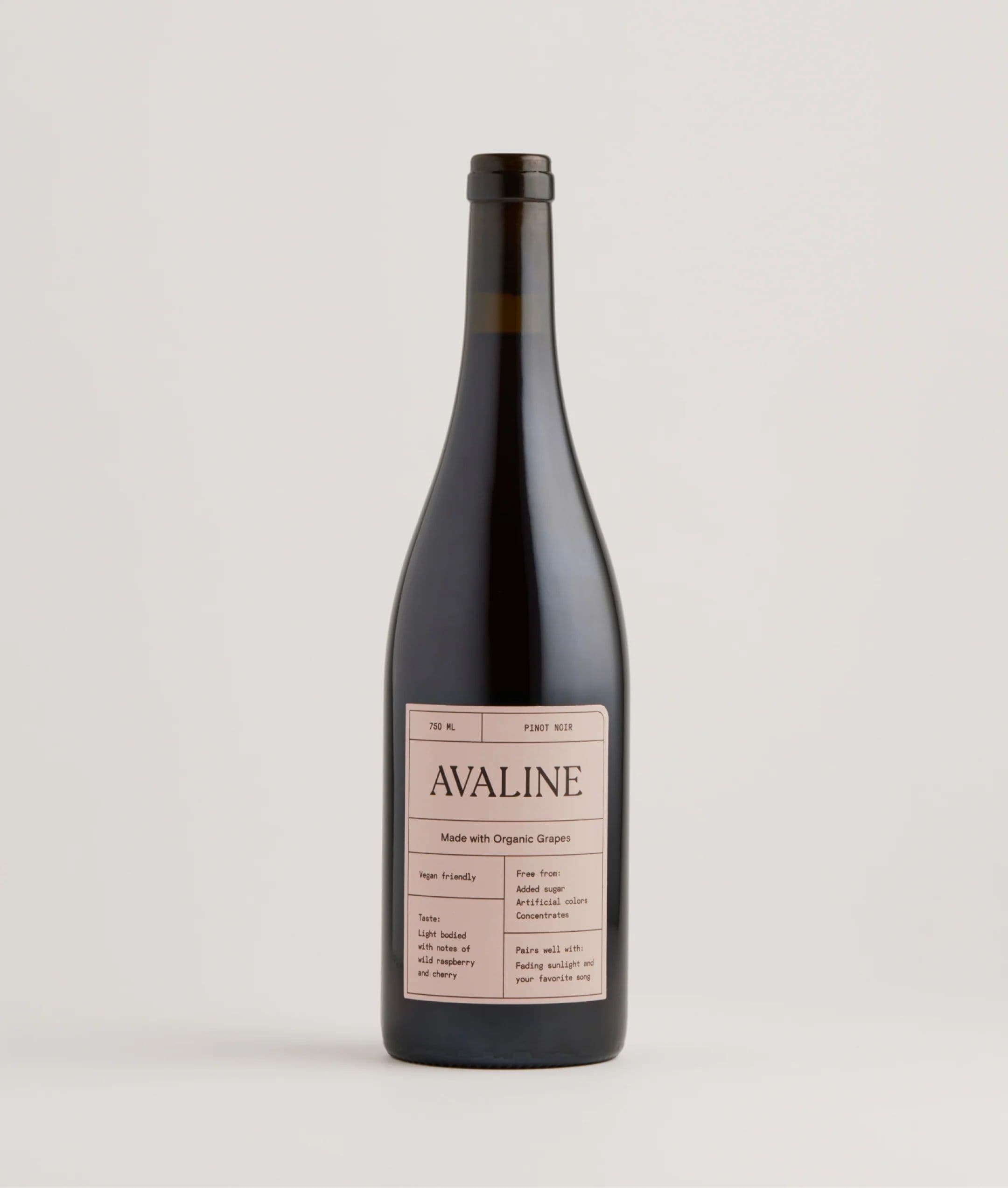 Avaline pinot noir bottle