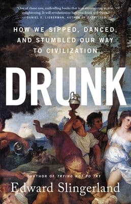 Book cover displaying an old painting depicting revelry and alcohol.